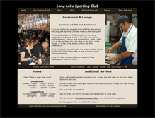 Tablet Screenshot of longlakesportingclub.com